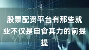股票配资平台有那些就业不仅是自食其力的前提